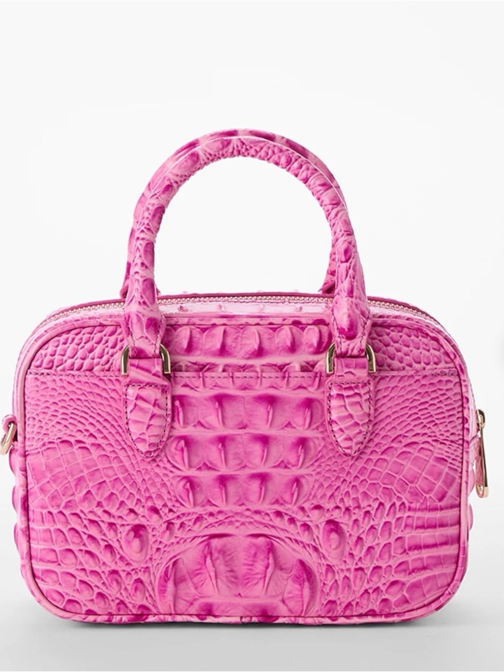 Brahmin Candy Pink Mara Leather Satchel Handbag NWT - Picture 11 of 12